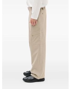 Hiking Patrol Zip-Pocket Cargo Trousers - White