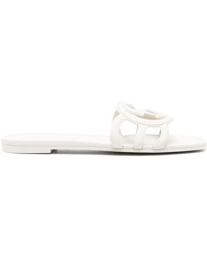 Gucci Gg Slide Sandals - White