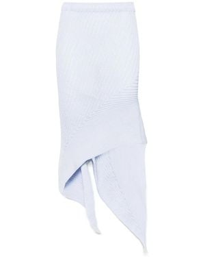 Issey Miyake Falda asimétrica - Blanco