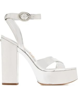 Sam Edelman 120 Mm Savannah Sandalen Met Plateauzool - Wit