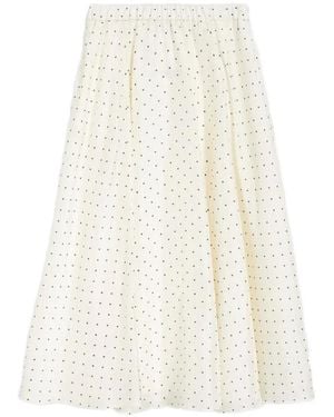 Aspesi Polka-Dot Skirt - White