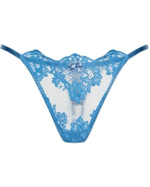 DSquared² Tanga Aus Blumenspitze - Blau