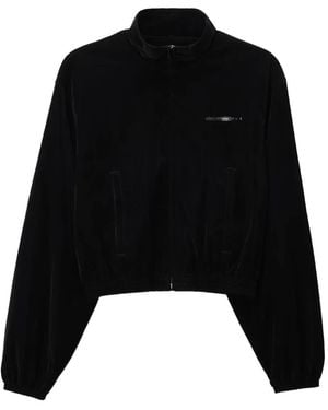 Alexander Wang Shrunken Track Jacket - Black