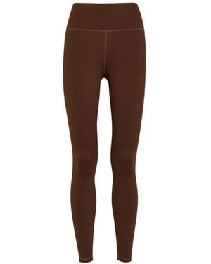 Now You Live Leggings Willoughby A Vita Alta - Marrone