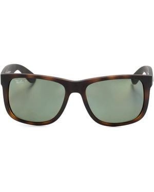 Ray-Ban Justin スクエアフレーム サングラス - グレー