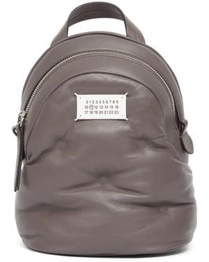 Maison Margiela Glam Slam Leather Backpack - Grey