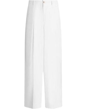Dolce & Gabbana Pleated Trousers - White