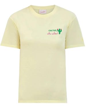 MC2 Saint Barth Camiseta Emilie Bordada - Amarillo