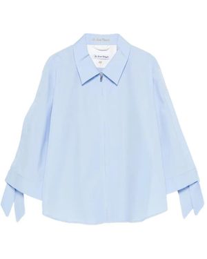Le Sarte Pettegole Sleeve Tie Shirt - Blue