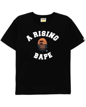 A Bathing Ape Printed T-Shirt - Black