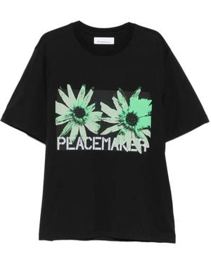 Oamc Peacemaker T-Shirt À Imprimé Graphique - Noir