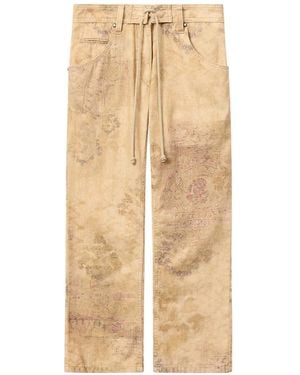 Isabel Marant Cotton Trousers - Natural