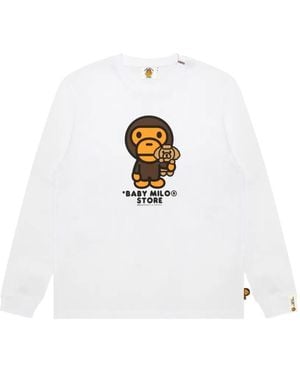 *BABY MILO® STORE BY *A BATHING APE® Baby Milo Graphic-Print T-Shirt - White