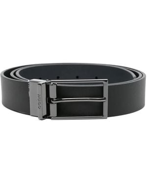 HUGO Leather Belt - Black