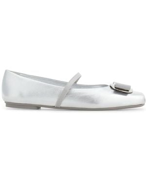Ferragamo Ballerine New Vara - Bianco