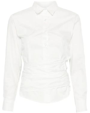 GIMAGUAS Ashley Wrap-Waist Shirt - White