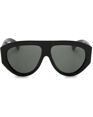 Gucci Geometric-Frame Sunglasses - Black