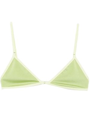 Roberta Einer X Kiss 'N Thrill Frida Triangle-Cup Bikini Top - Green