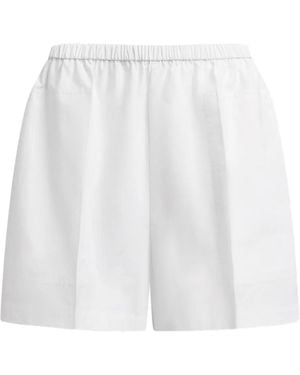 12 STOREEZ Cotton Shorts - White