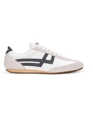 Pro Keds Baskets Racer 77 À Bords En Cuir - White