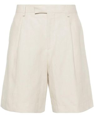 Lardini リネン バミューダショーツ - ホワイト