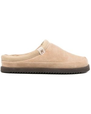 Represent Summer Suede Mules - White