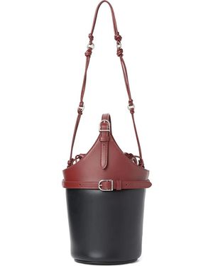 DURAZZI MILANO Belted Bucket Bag - Black