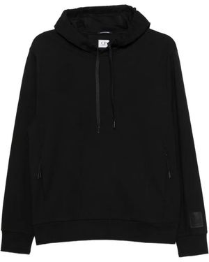 C.P. Company Metropolis Series Logo-Patch Hoodie - Black
