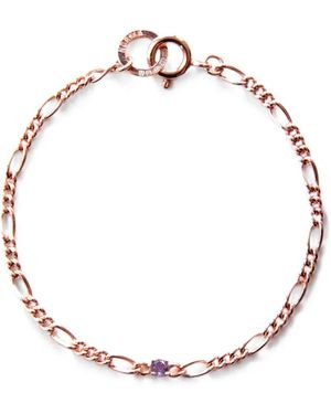 NORMA JEWELLERY Amethyst Round-Cut Bracelet - Metallic