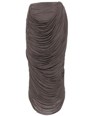 Magda Butrym Ruched Skirt - Brown