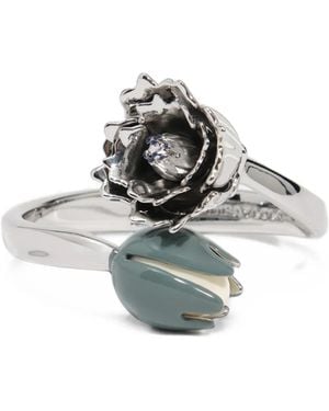 Bimba Y Lola Enamelled Tulip Bracelet - Metallic