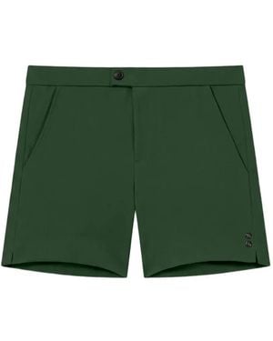 Ron Dorff Button-Fastening Tennis Shorts - Green