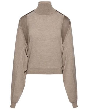 Magda Butrym Fine-Knit Sweater - Natural
