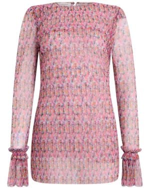 Philosophy Di Lorenzo Serafini Floral-Print Mini Dress - Pink