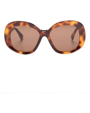 Max Mara Eyewear Edna オーバーサイズフレーム サングラス - ピンク
