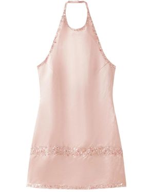 Asta Resort Marina Hand Beaded Mini Dress - Pink