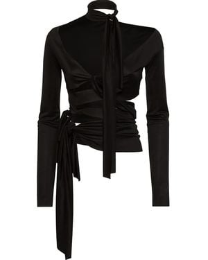 DSquared² Cut-Out Blouse - Black