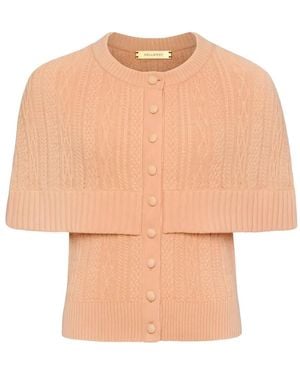 Hellessy Caspian Cable-Knit Layered-Effect Cardigan - Natural