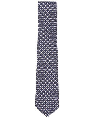 Ferragamo Silk Tie - Blue