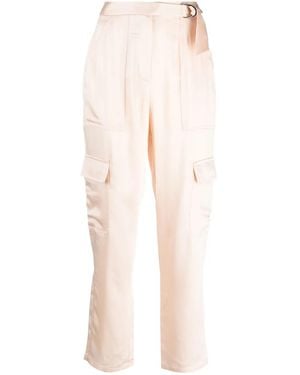 Jonathan Simkhai Satin-Finish Cropped Trousers - White