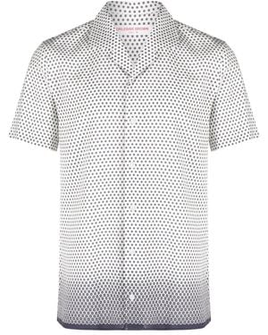Orlebar Brown Hibbert Ombré Floral-Print Shirt - White