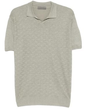 Corneliani Knitted Polo Shirt - Grey