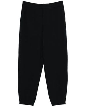 Emporio Armani Patterned Trousers - Black