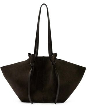 Yuzefi Mochi Suede Tote Bag - Black