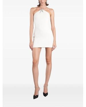 David Koma Robe Courte À Dos Nu Ornée D'Étoiles - White