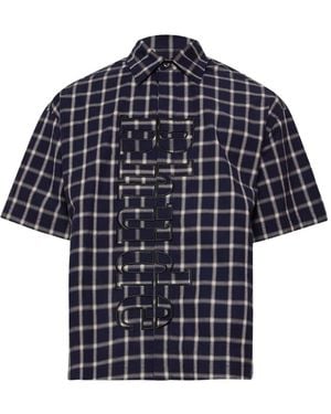 Rhude Checked-Pattern Shirt - Blue