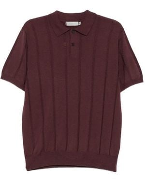 Canali Polo De Canalé De Manga Corta - Morado