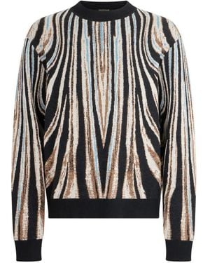 Roberto Cavalli Tiger-Print Sweater - Black