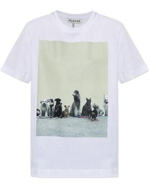Munthe Camiseta Nyla Con Motivo Fotográfico - Blanco
