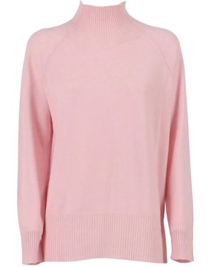 Kangra Rollkragenpullover Mit Raglanärmeln - Pink